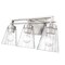 Z-Lite Lyna Vanity, 3-Light, 22 In.W x 6.5 In.L x 9 In.H, Brushed Nickel/Clear 823-3V-BN - alternate 6